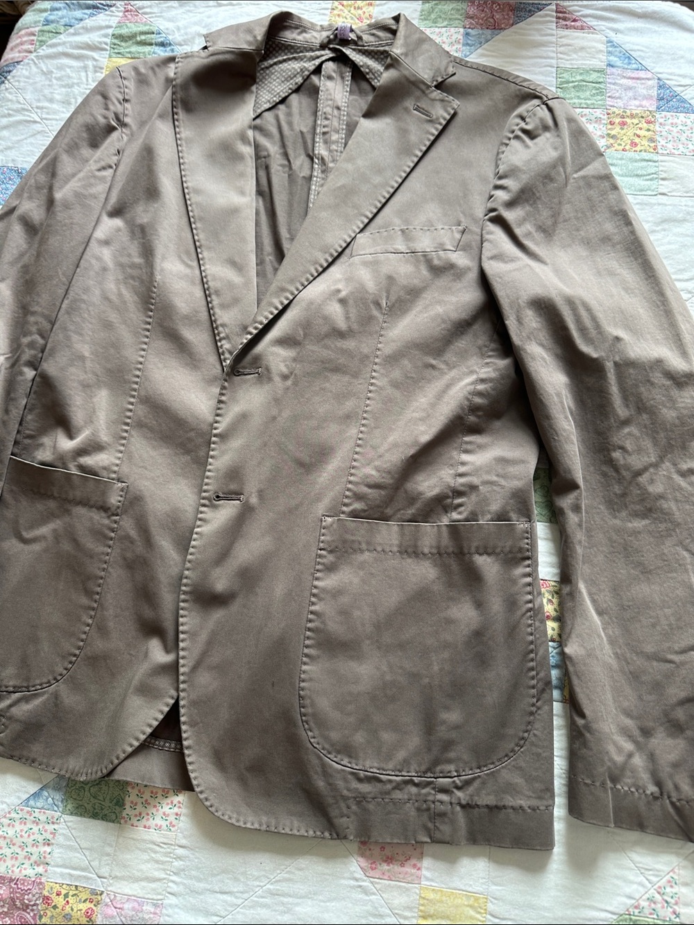 W—Lightweight Men's Tan Shirt Jacket Blazer